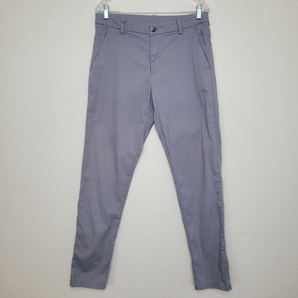 Lululemon Commission Pant Classic Size 32 Light Gray 33"  Stretch Comfort Chino - Picture 1 of 14